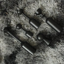 Black wooden candle holder nordic style artistic decoration for home
