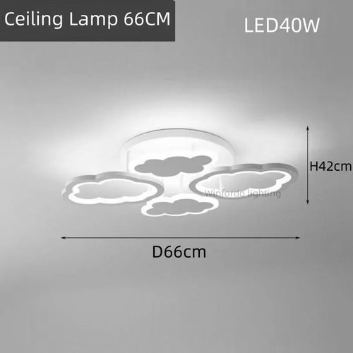 Modern creative LED chandelier for children's room and living room - vue 7 sur 13