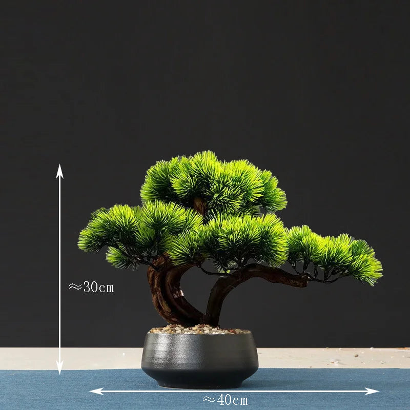 Artificial bonsai tree for indoor decoration and landscaping - vue 20 sur 36