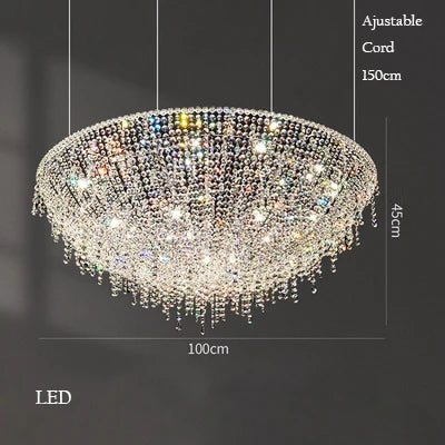 Luxury retro design crystal chandelier for interior decoration - vue 9 sur 12