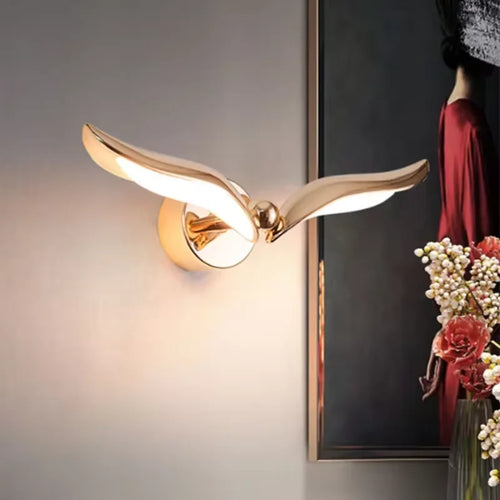 Creative seagull wall light for Nordic decor - vue 4 sur 8