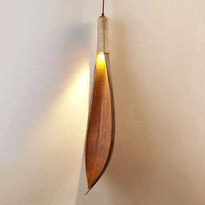 Creative leaf-shaped retro pendant light for interior decoration