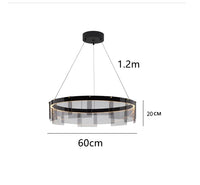 Stratos designer glass LED chandelier for indoor use