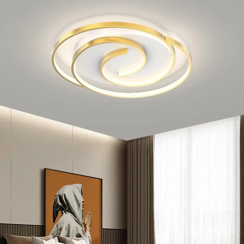 Modern LED ceiling light for elegant interior décor - vue 6 sur 21