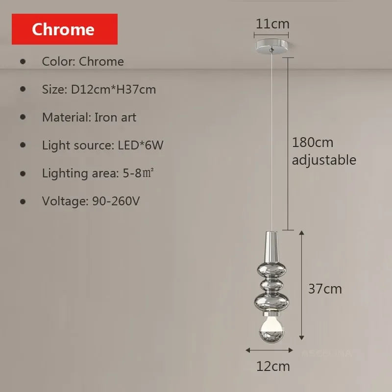 Minimalist Nordic LED pendant light for elegant interiors