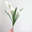 Artificial cymbidium flowers for wedding and event decoration