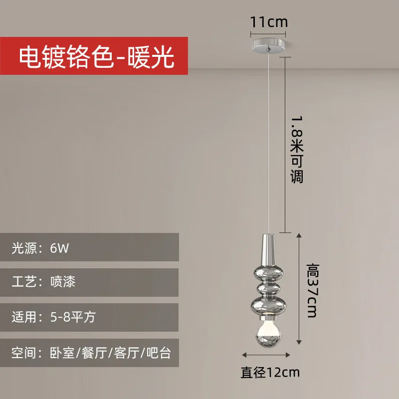 Minimalist Nordic LED pendant light for bar and restaurant