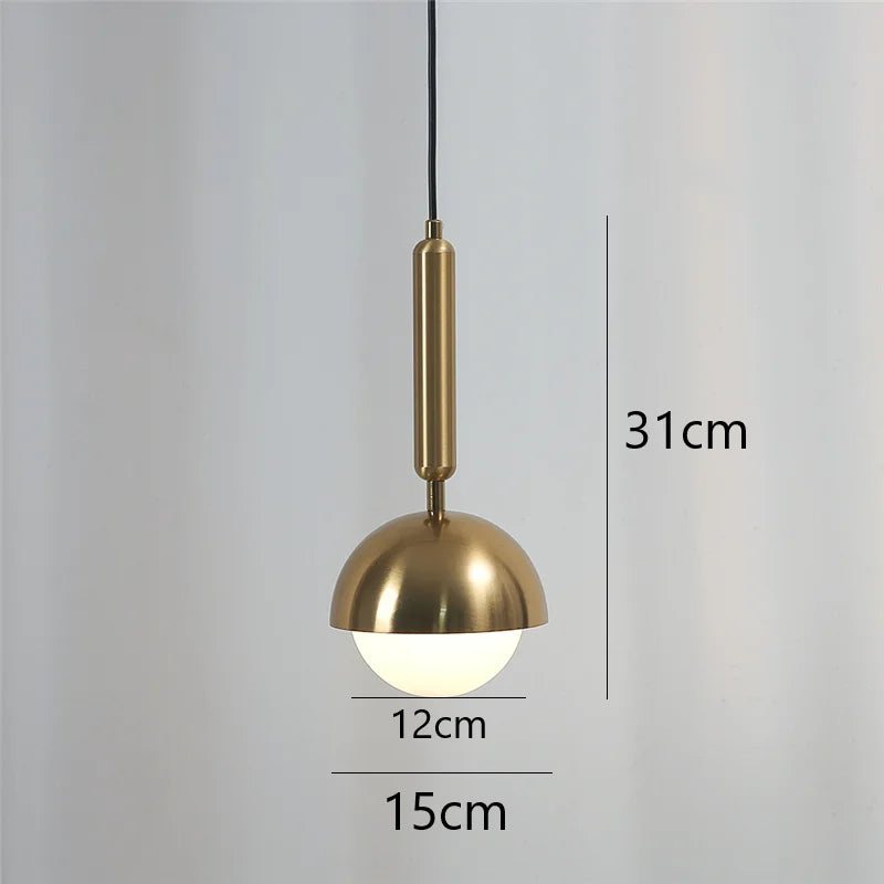 Modern iron art pendant light with LED lighting - vue 8 sur 8