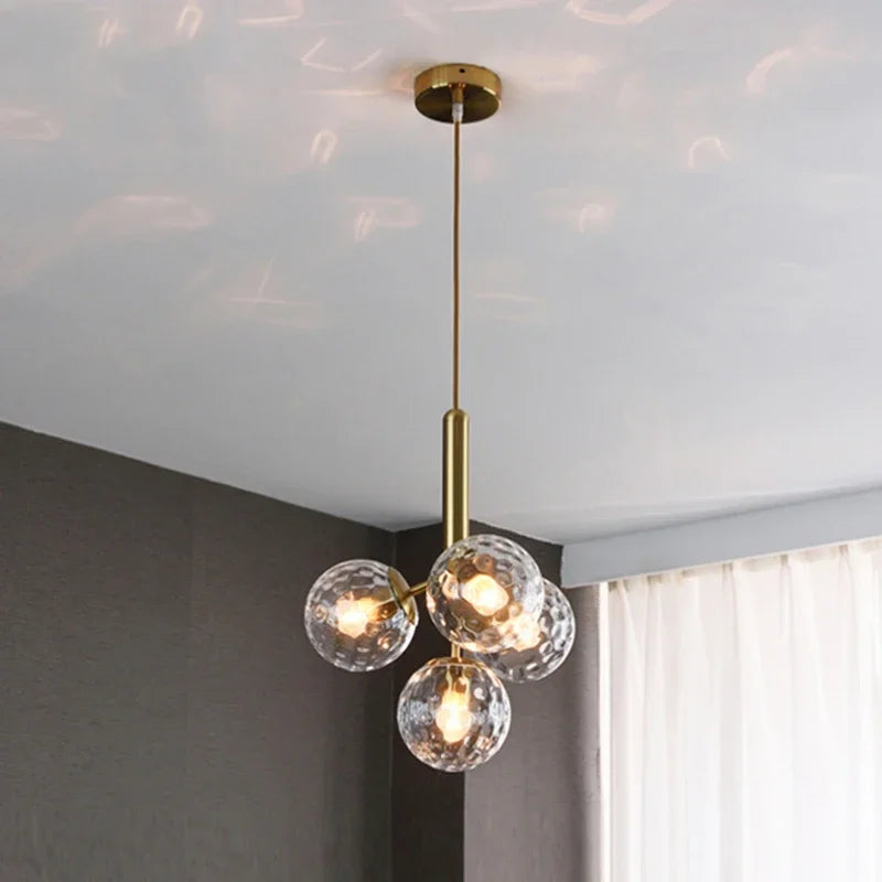 Modern glass pendant light for elegant interior decor
