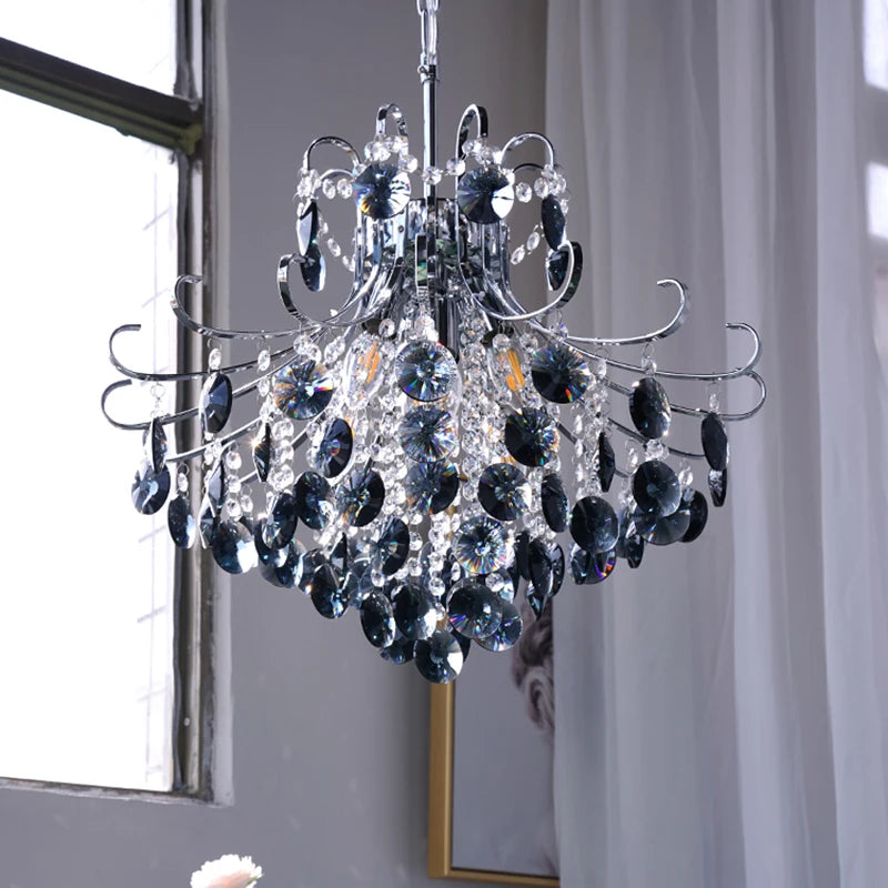 Luxury crystal pendant chandelier for duplex