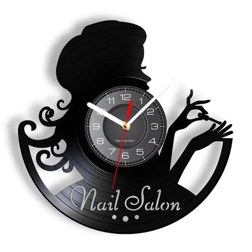 vinyl wall clock for nail and beauty salon - vue 23 sur 31
