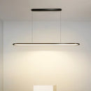 Modern nordic simple rectangular LED chandelier for bar