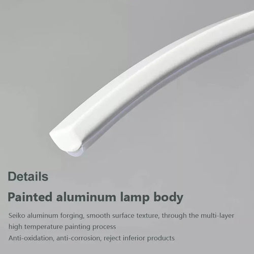 Modern LED chandelier with remote control and simple line - vue 5 sur 8