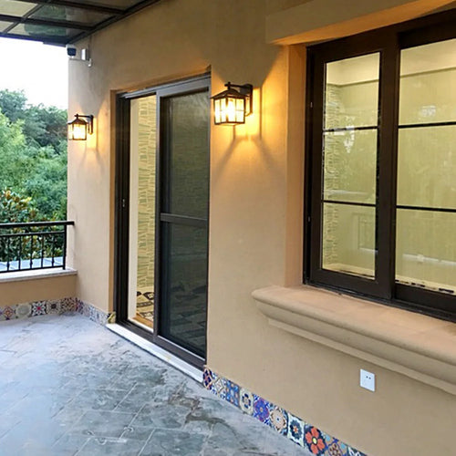 Weatherproof outdoor aluminium wall light for decorative lighting - vue 7 sur 9