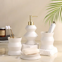 set of 4 ceramic bathroom bottles
