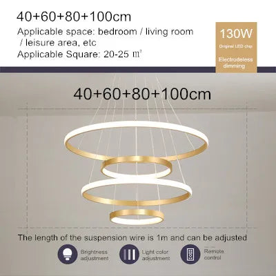 lustre moderne en style nordique avec télécommande et lumière led - vue 21 sur 30