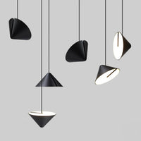 Modern nordic LED pendant light with multi-angle iron design