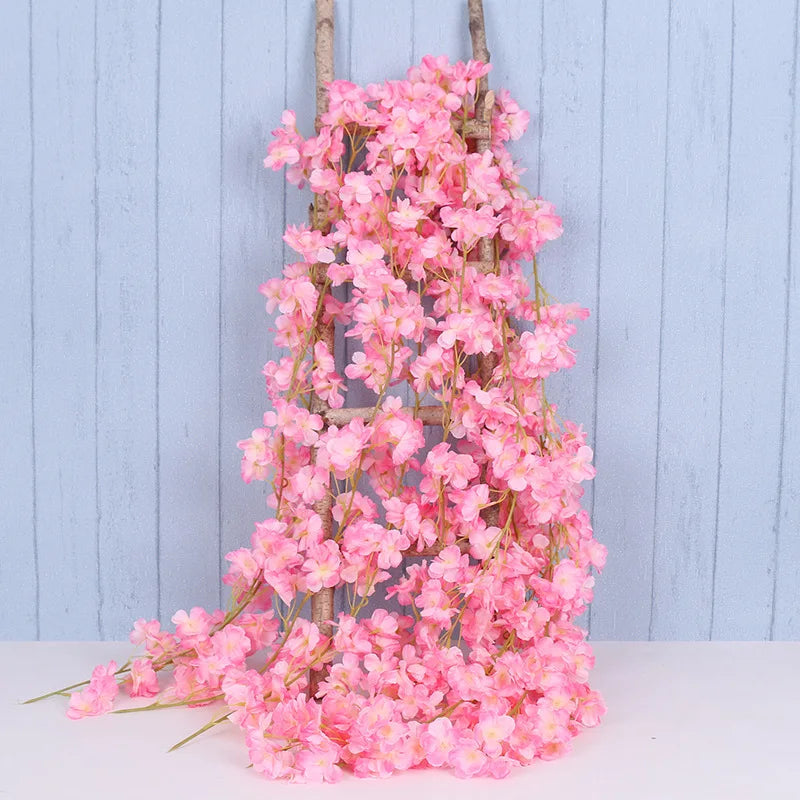 Artificial flower garland for wedding and home decoration