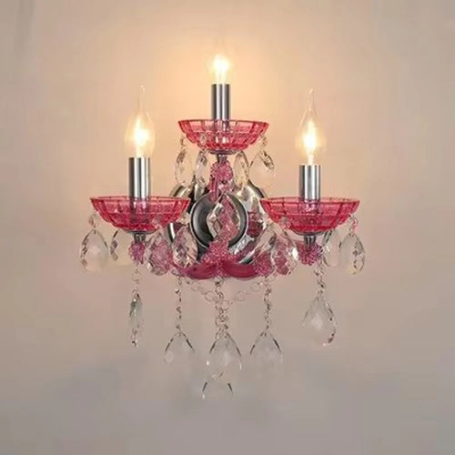 Modern crystal wall light for interior decoration - vue 6 sur 12