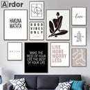 Nordic motivational quotes for inspiring wall decor