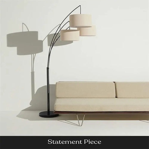 Minimalist American rotating LED floor lamp - vue 4 sur 8