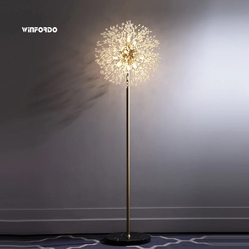 Luxury LED dandelion floor lamp Winfordo - vue 2 sur 10
