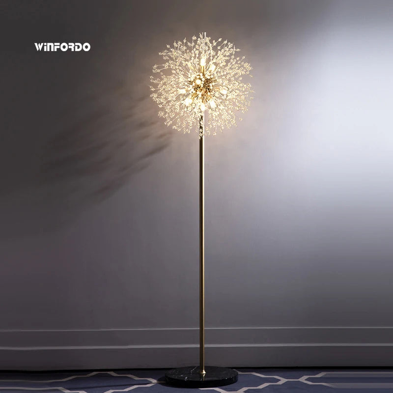 Luxury LED dandelion floor lamp Winfordo