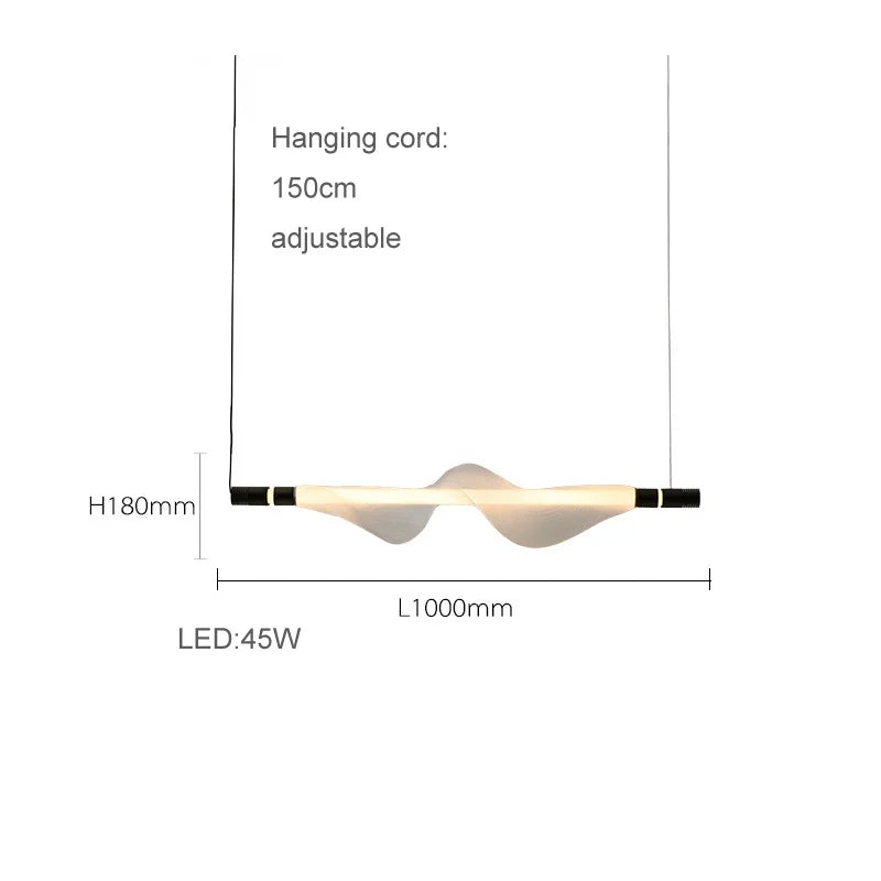Modern artistic acrylic LED chandelier pendant light - vue 13 sur 18