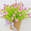 Artificial flower basket spring wreath for Easter decoration