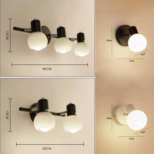 Modern rotating wall light for interior décor and lighting - vue 3 sur 16