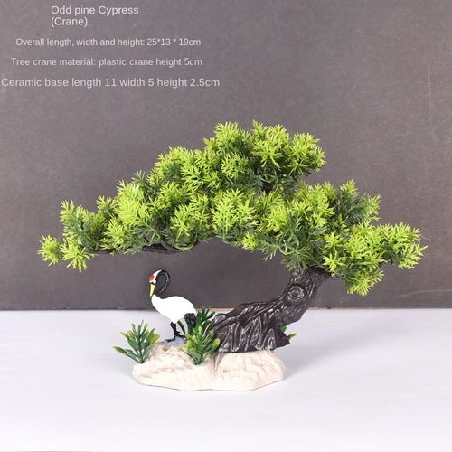 Artificial bonsai plant in plastic for interior decoration - vue 23 sur 41