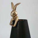 Retro resin rabbit desk lamp for interior decor