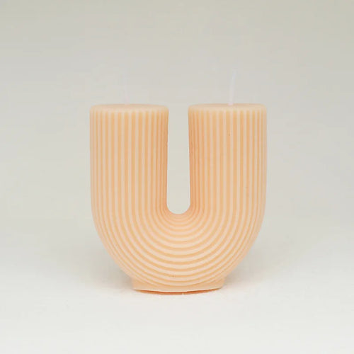 geometric u-shaped scented candles for home decor - vue 18 sur 22