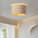 Minimalist handmade fabric chandelier wabi sabi style