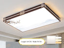 Modern rectangular LED ceiling chandelier for indoor lighting