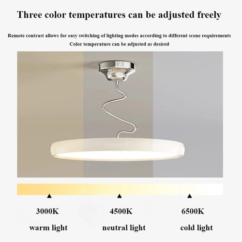 Modern minimalist Nordic aluminium chandelier with LED lights - vue 6 sur 18