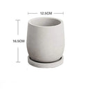 Creative Nordic simple Flowerpot Concrete Silicone Mold green plant Gardening Cement round flowerpot silicone mold