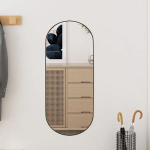 oval glass wall mirror for elegant interior decoration