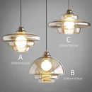 Retro glass pendant light for modern decor