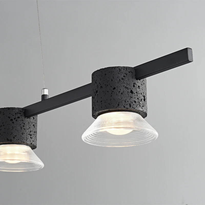 Modern minimalist personalised acrylic stone pendant light - vue 4 sur 7