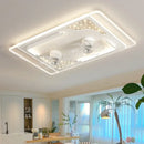 Modern Nordic ceiling light with silent integrated fan