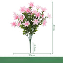 Set of 3 artificial silk eucalyptus bouquets for indoor decoration