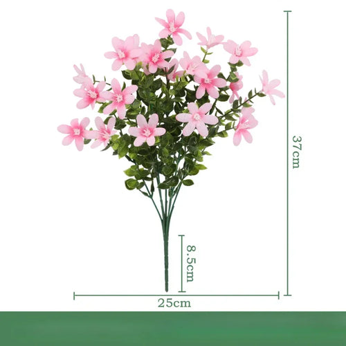 Set of 3 artificial silk eucalyptus bouquets for indoor decoration - vue 23 sur 24