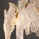 Modern crystal LED chandelier with elegant design for interior decoration