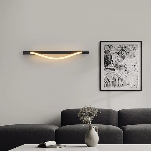 Modern minimalist stainless steel wall light with elegant design - vue 2 sur 7