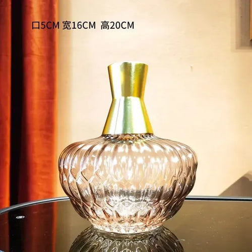 decorative glass vase for modern floral arrangements - vue 15 sur 16