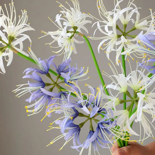 Artificial higanbana flower branch for wedding floral decoration - vue 6 sur 10