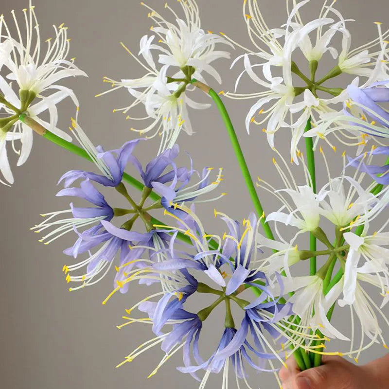 Artificial higanbana flower branch for wedding floral decoration - vue 5 sur 10