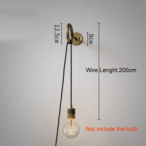 Retro wall light american country style creative industrial design - vue 11 sur 11