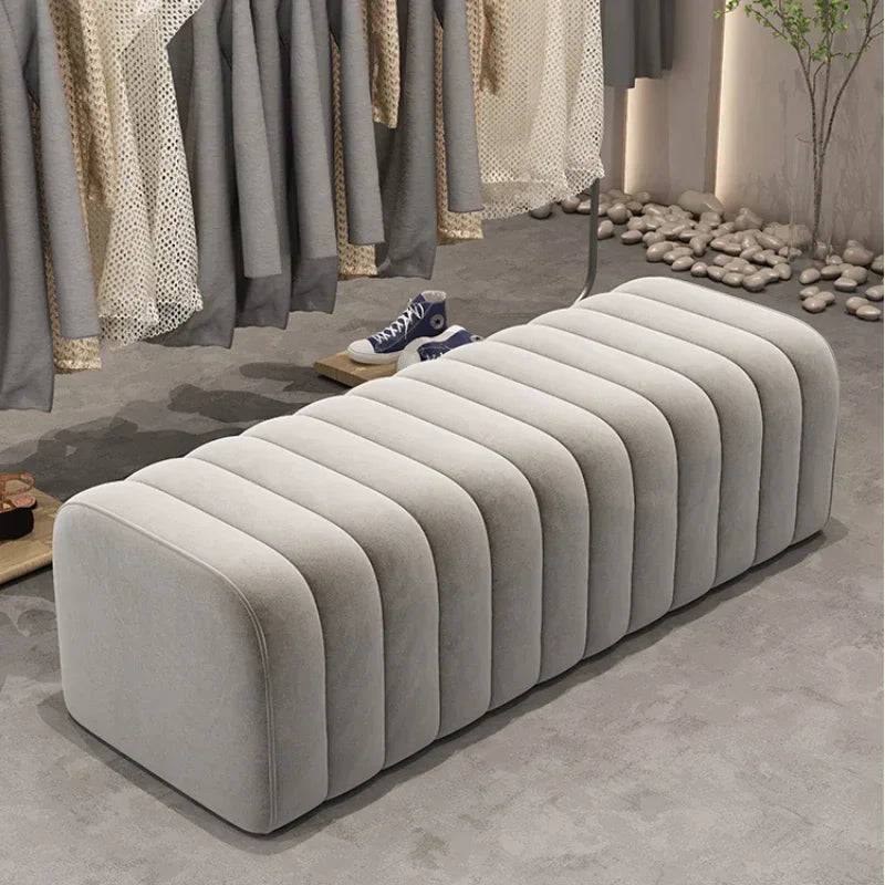 modern design shoe bench with soft and comfortable footrest - vue 3 sur 26